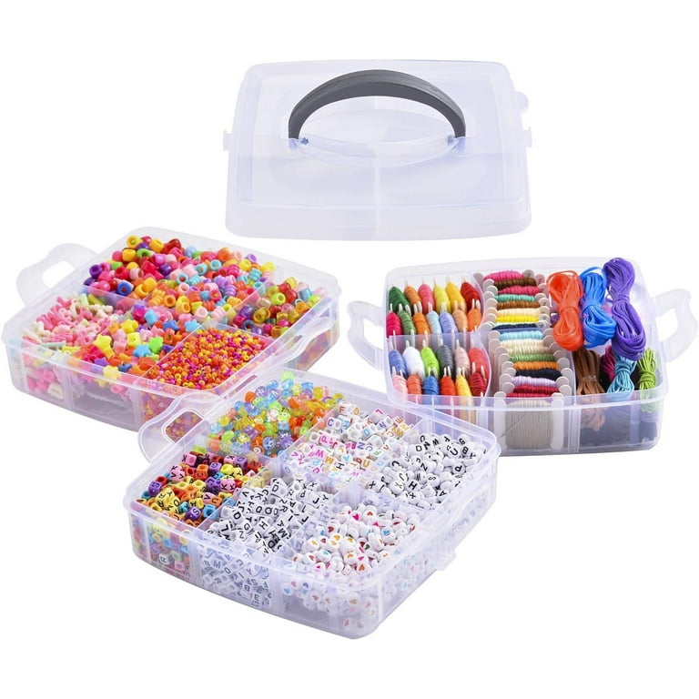 Peirich Friendship Bracelet String Kits, Includes 42 Colors Embroidery  Floss with Organizer Storage Box, Strings Beads for Friendship Bracelets