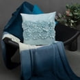 thumbnail image 2 of JWH Handmade 3D Flower Throw Pillow Covers Aesthetic Decorative Floral Accent Pillow Cases 18"x18"Light Blue for Sofa Couch Bedroom Decor, 2 of 8