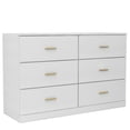 thumbnail image 6 of Modern White 6-Drawer Dresser for Bedroom - Ample Storage Wide Chest of Drawers, Sturdy & Safe, 6 of 7