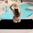 thumbnail image 7 of GZHJMY Beach Towel for Women Girls, Black Solid Color Bath Towel, Oversized Lightweight Sport Towel, 31x51 Inch, 7 of 7
