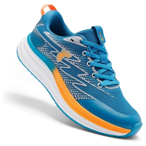 OrthoComfoot Men's Orthopedic Road Running Shoes: Comfortable Arch Support Athletic Sneakers for Walking, Training and Everyday Wear