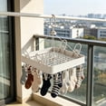 thumbnail image 4 of Btomtd Sock Drying Rack And Household Multi-functional Hanger And Balcony Windproof And Thickened Drying Rack With Multiple Clips, 4 of 6