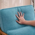 thumbnail image 6 of JOYMOR Modern Linen Accent Chair, Upholstered Comfy Reading Lounge Armchair with Solid Wood Frame, 6 of 10