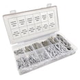 thumbnail image 1 of 250Pcs Cotter Pin R Clips Spring Retaining Hair Pins Kit Zinc-Plated Steel, 1 of 6