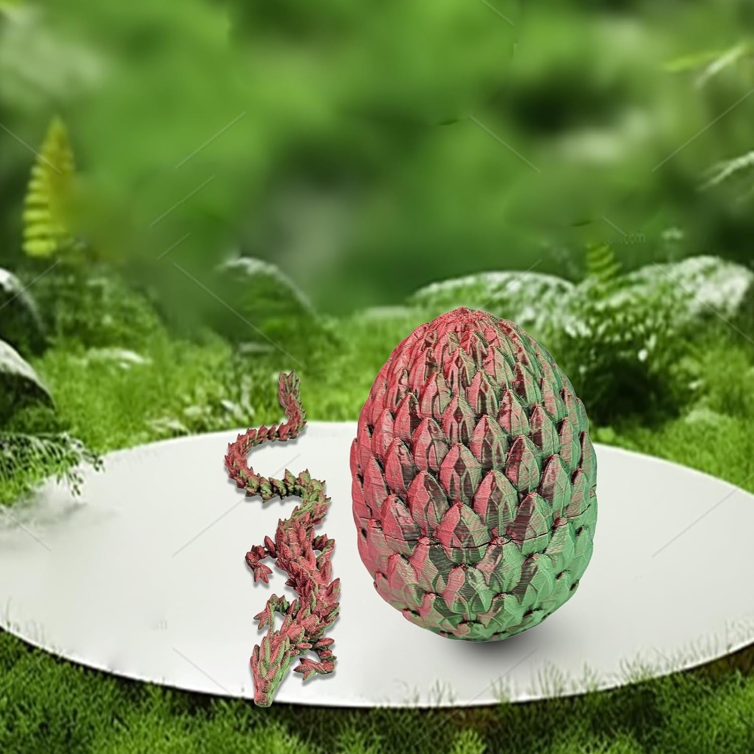 Home Office Desk Decor3D Printed Dragon Egg Crystal 3D Dragon Fidget Toys for Adult Articulated Dragon Egg Surprise Dragon Gifts