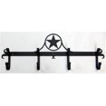 thumbnail image 1 of Village Wrought Iron CB-144 Wall Mounted Wrought Iron Coat Rack-Hooks - Star Design, 1 of 1