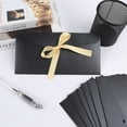 thumbnail image 4 of Black Decorative Envelopes 20 Pcs Paper Invitation Envelopes with Ribbon Bow Gift Card Holders Thicken Greeting Envelope Set Wedding Party Favors Birthday Festival Supplies By Topboutique, 4 of 7