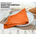 thumbnail image 4 of Ruvanti Cloth Napkins Set of 6, 18x18 Inches Napkins Cloth Washable, Soft, Durable, Absorbent, Cotton Blend. Table Dinner Napkins Cloth for Thanksgiving, Halloween Dinners Parties - Orange/Fall, 4 of 9