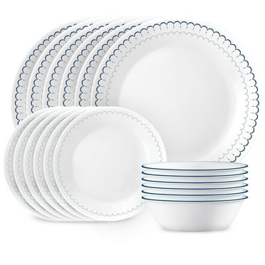Corelle Caspian Lace 18-Piece Glass Dinnerware Set (Service for 6)