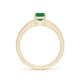 thumbnail image 2 of Angara Natural 1 Ct. Emerald with Diamond Classic Ring in 14K Yellow Gold for Women (Ring Size: 3.5), 2 of 9
