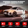 thumbnail image 2 of IHNZCB H4 9003 + H11 Halogen Headlight Bulbs, Standard High Beam Low Beam 3400K White, 2 of 12
