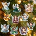 thumbnail image 3 of Christmas tree decoration, gingerbread man wooden pendant set, 20 piece set, 3 of 14