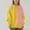 Yellow A4, variant on Hrsba Long Sleeve Kids Tops for winter Fall, Unisex Fall Winter Top Kids Round Neck Shirt Girls Boys Sweatshirt Long Sleeve Color Block Print Fleece Casual Outerwear Pullover Size 2-14 Years