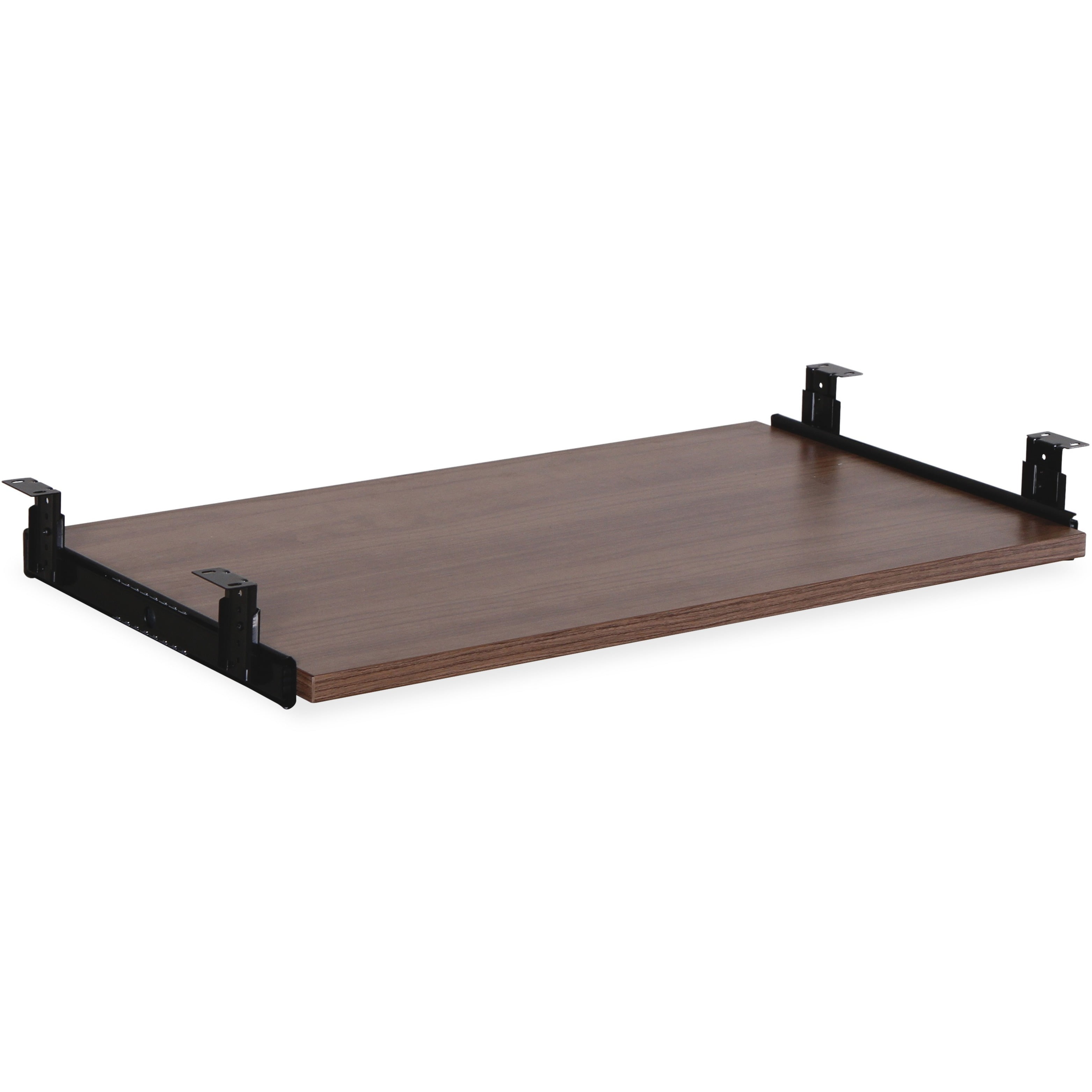 Lorell, LLR69992, Essential Series Walnut Laminate Keyboard Tray, 1, Walnut