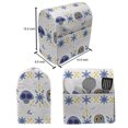 thumbnail image 5 of Cinco de Mayo Lounger Chair Bag, Cultural Sugar Skulls Bones and Flowers Pattern, High Capacity Storage with Handle Container, Lounger Size, Azure Blue Multicolor, by Ambesonne, 5 of 5