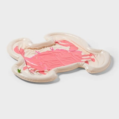 Sun Squad Crab Splash Pad Pink Outdoor Water Play PVC Kids 2 