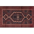 thumbnail image 1 of Ahgly Company Indoor Rectangle Traditional Saffron Red Persian Area Rugs, Swatch Sample, 1 of 6