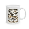 thumbnail image 2 of Funny Chicken 11 oz Coffee Mug - Alpha Merch White Ceramic Gift, 2 of 7