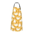 thumbnail image 2 of Lsque Funny Chicken Waterproof Apron Chef Aprons for Men Heavy Duty Chemical Work Apron Extra Long Grilling Aprons with Adjustable Bib Apron, 2 of 9
