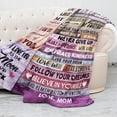 thumbnail image 5 of Gift for My Daughter Blanket from Mom as Birthday Present I Love You Letter to Her, Ultra-Soft Flannel Fleece Light Weight Bed Throw (60x50'''', Daughter Gift), 5 of 5