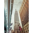 thumbnail image 2 of Frank, Assaf 19x24 Gold Ornate Wood Framed with Double Matting Museum Art Print Titled - Low angle shot of a Empire State building - New York, 2 of 4