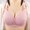 Pink, variant on WREESH Push-Up Bra Full-Figure Bra Middle Aged and Elderly Bras No Underwire Bras Wireless Brass Large Size Underwear Front Button Style Bra Comfortable Bra Underwear Beige
