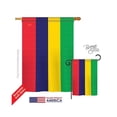 thumbnail image 1 of Mauritius 2-Sided Vertical Impression House Flag - 28 x 40 in., 1 of 1
