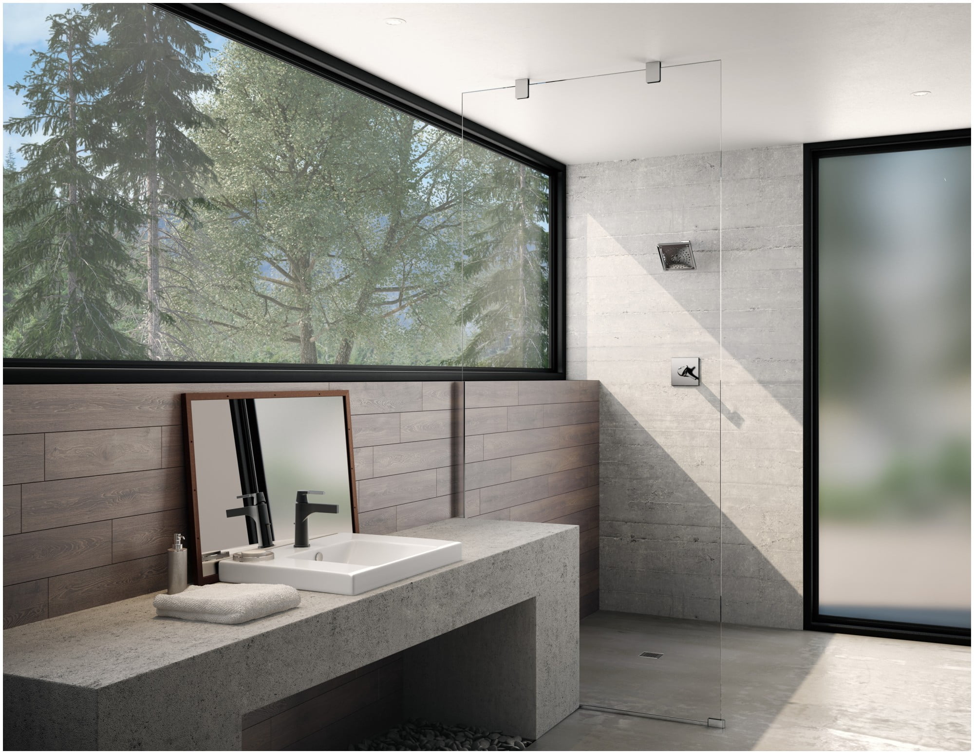 Delta Zura Single Handle Bathroom Faucet, Chrome / Matte Black