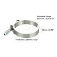 thumbnail image 2 of Uxcell T-Bolt Hose Clamps with Spring, 4 Pack 304 Stainless Steel Adjustable Worm Hose Clamp for 3" Hose ID, 2 of 6