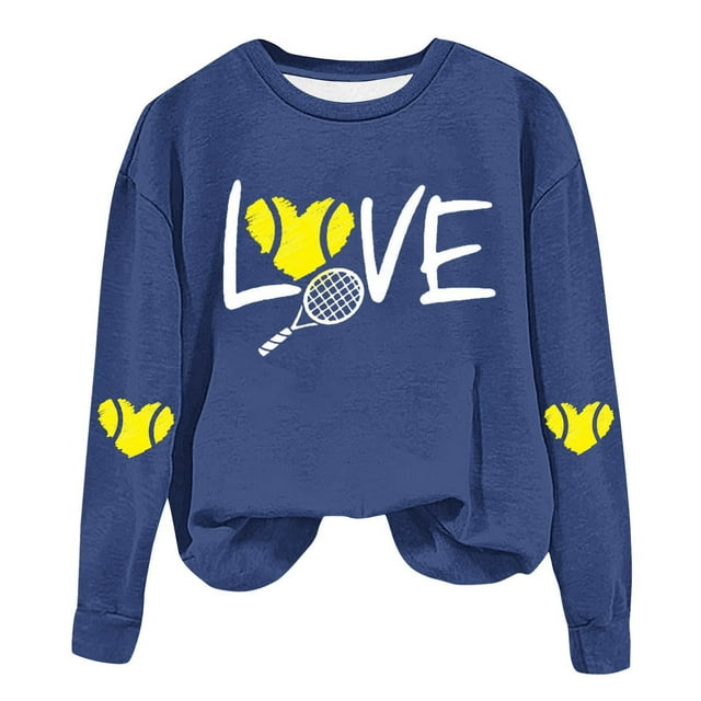 Timegard Womens Crewneck Sweatshirt Fall Loose Comfy Drop Shoulder Print Long Sleeve Pullover Tops