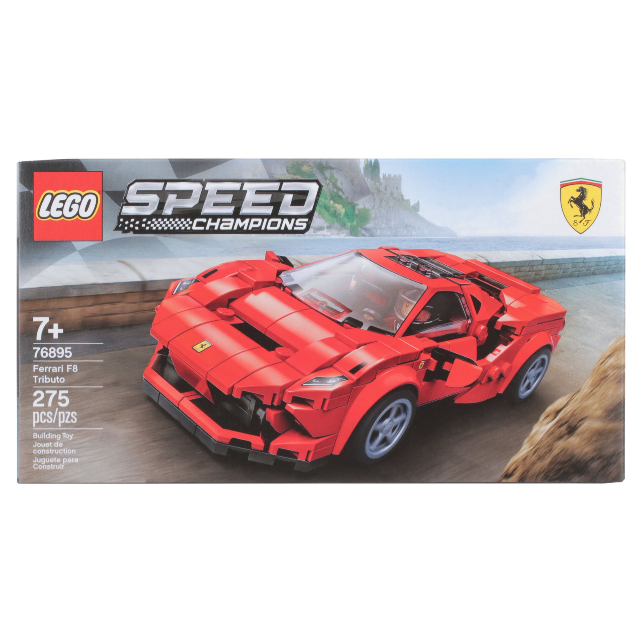 LEGO Speed Champions 76895 Ferrari F8 Tributo Racing Model Car, Vehicle Building Car (275 pieces) - image 8 of 12