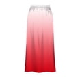 thumbnail image 6 of BSDJILFG Silk Skirts for Women,Juniors Satin Maxi Skirts,High Waisted Gradient Color Ankle-Length Flared Sleepwear Skirts, 6 of 7