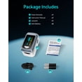 thumbnail image 6 of Healthtree Fingertip Pulse Oximeter Blood Oxygen Saturation Monitor with Batteries and Lanyard for Sport, Running, 6 of 9