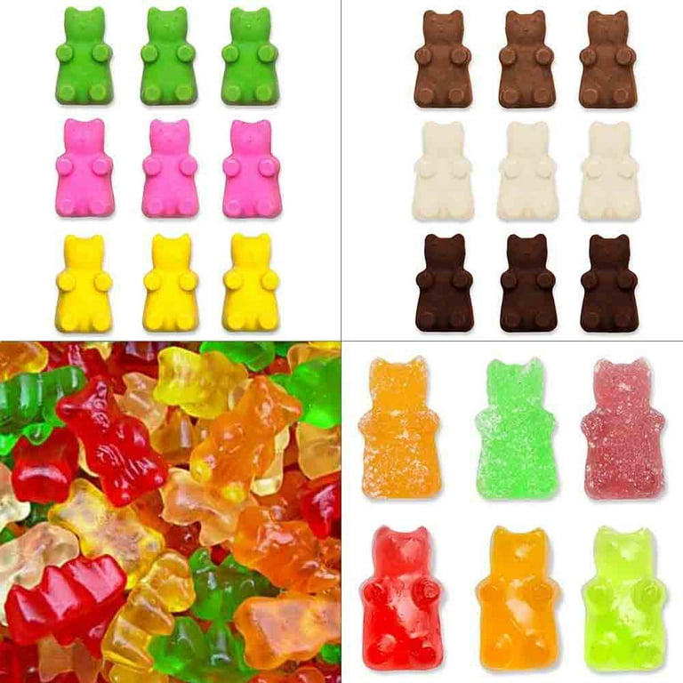 Large Gummy Bear Mold Candy Molds, Silicone Gummy Molds Chocolate Molds Bpa  Free with 3 Droppers, Set of 3