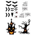 thumbnail image 4 of Adhesivos para Ventanas lloween Decoraciones de Pared Murciégos Castillo Pegatinas de árboles Marchitos para Exhibición de Ventanas Sunnimix Pegatinas de pared de Halloween, 4 of 8