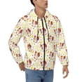 thumbnail image 4 of Zip Up Hoodies for Men - Cute Cartoon Leaf Cat Long Sleeve Comfrt Men'S Fashion Hoodies & Sweatshirts, Jackets for Men Hoodies Pullover Clothing Clothes with Pouch, 4 of 5