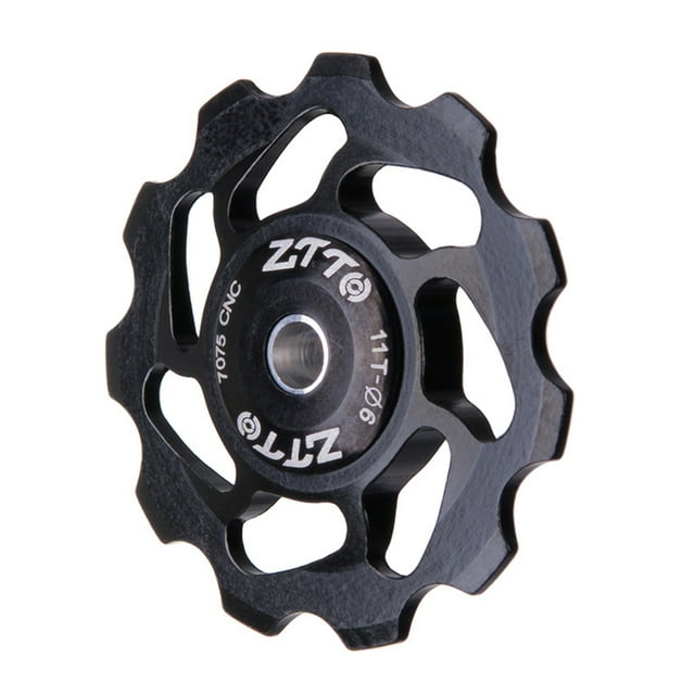 Piezas de bicicleta 11T MTB Bicicleta Cambio trasero Rueda de jockey Rodamiento de cerámica Polea Guía de bicicleta de carretera Rodillo 4mm 5mm 6mm ZTTO Piezas de bicicleta