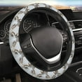 thumbnail image 4 of Kdxio White Reindeer Portrait Print Elastic Stretch Steering Wheel Cover,Auto Steering Wheel Cover,15 Inch Anti-Slip,Warm in Winter and Cool in Summer,Fit Suvs,Vans Cars,Trucks, 4 of 5