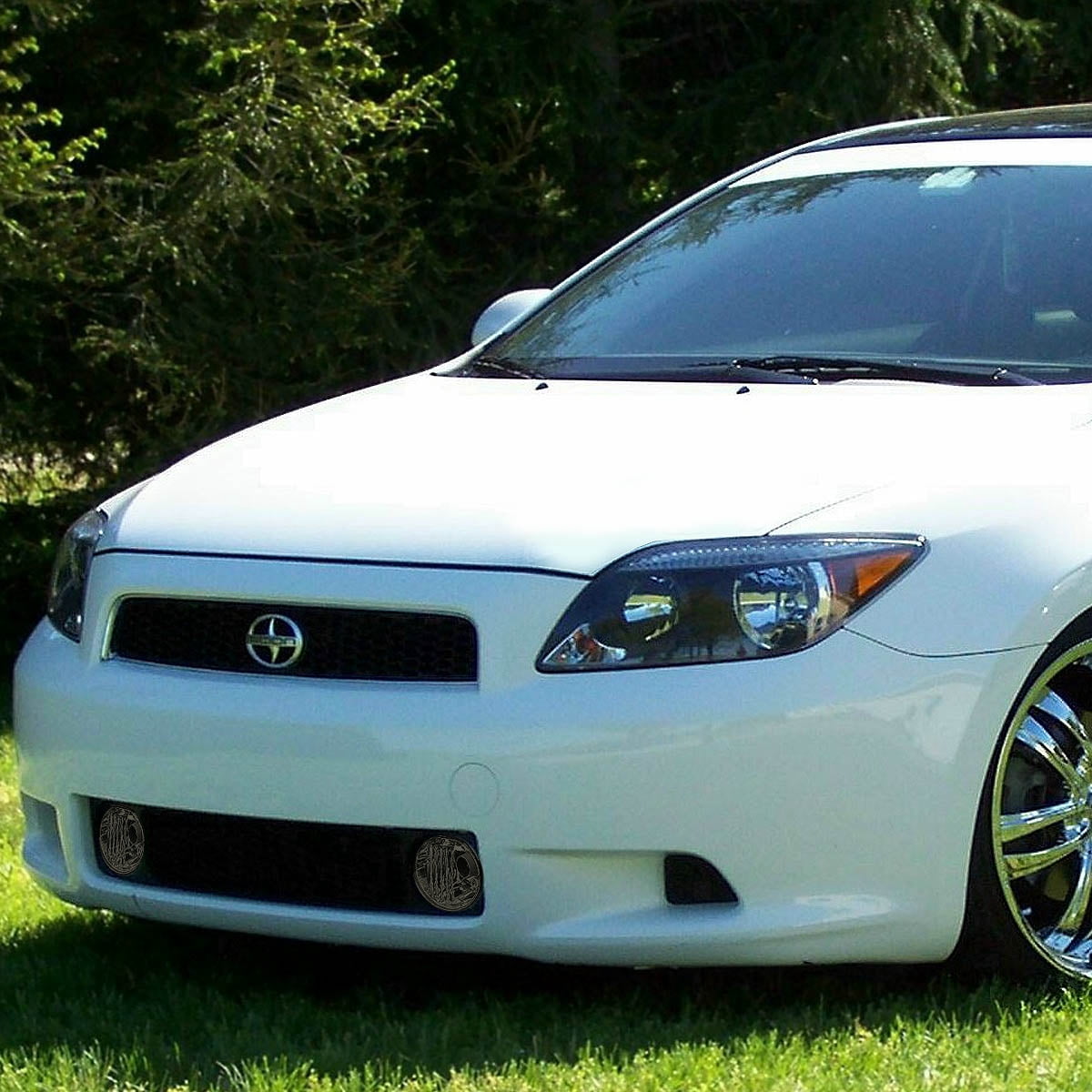 DNA Motoring For 03-08 Toyota Matric Pontiac Vibe Smoked Lens Fog Light Lamps Pair w/Bulbs