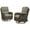 Brown/Grey, variant on Bellefurn Luxury Patio Swivel Rocker Chairs Wicker Rocking Chair,Outdoor Swivel Chairs Set of 2,Swivel Glider Lounge Chairs for Patio Balcony,Porch,Garden