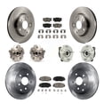 thumbnail image 1 of Transit Auto Front Rear Hub Bearings Assembly Disc Brake Rotors and Ceramic Pads Kit (10Pc) for Car 2013-2018 Toyota RAV4 LE with AWD - Left Right Side (Driver Passenger) KBB-119219, 1 of 11