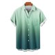 thumbnail image 4 of Camisas de Manga Corta de Botón para Hombre, Blusa de Moda Casual de Impresión de Gradiente de Cuello de Vuelta Hecha de 95% Poliéster 5% Spandex para el Verano, Camisas de Verano para Hombre, 4 of 4
