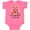 Hot Pink, variant on Inktastic My Granny Loves Me Bear and Hearts Boys or Girls Baby Bodysuit