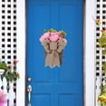 thumbnail image 5 of BEADCEST Cesta De Flores Artificiales En Rattan Para De Hogar Color Rosa, 5 of 5