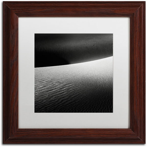 Trademark Fine Art "Perpendicular" Canvas Art by Dave MacVicar, White Matte, Wood Frame