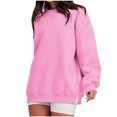 thumbnail image 2 of ICHUANYI Clearance Fashion Woman Round Neck Long Sleeve T-Shirt Loose Sweatshirt Blouse Tops ICHUANYI "ICHUANYI", 2 of 9