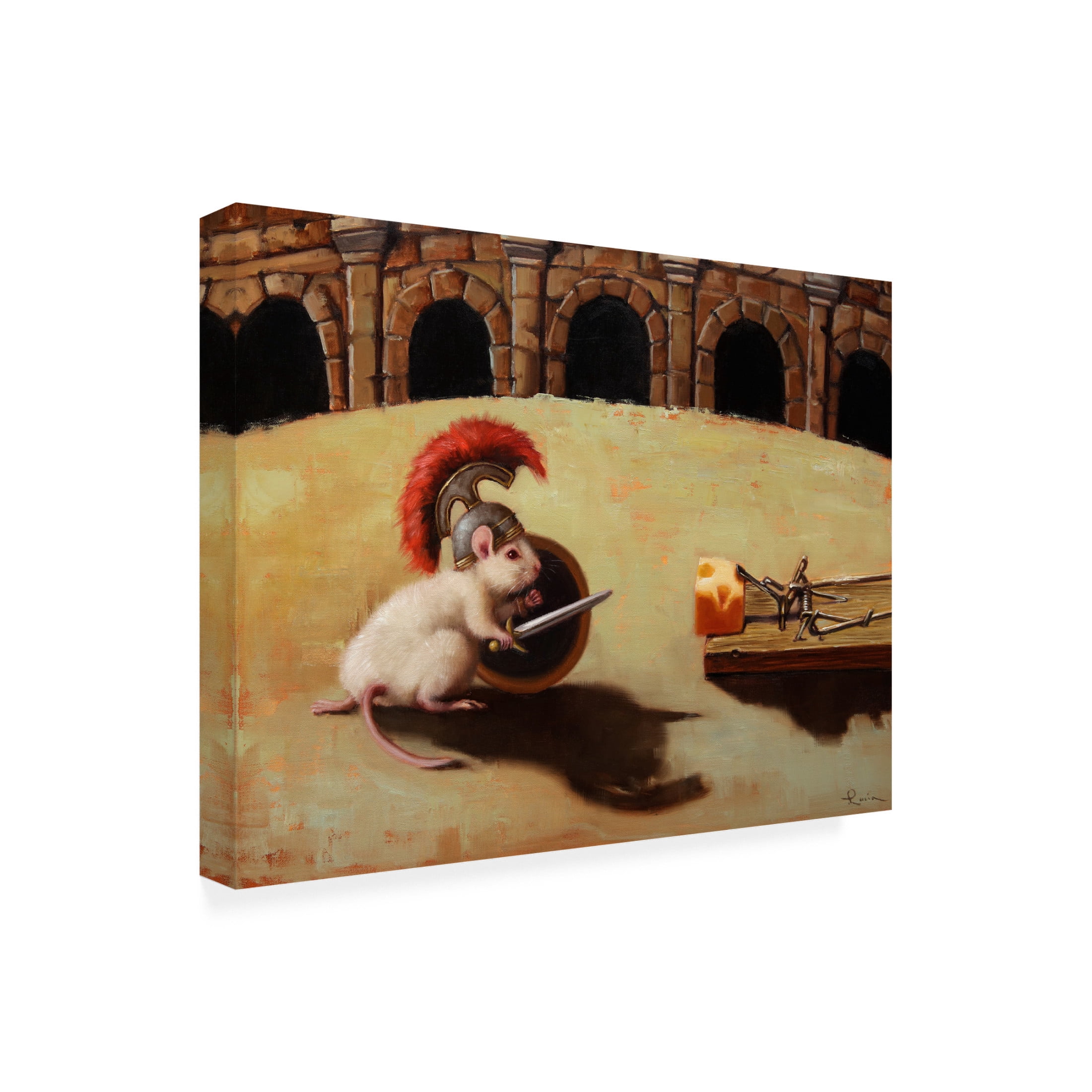Canvas Wall Art - Lucia Heffernan 'Gladiator' Wall Art for Living Room, Bedroom, or Office Décor by Trademark Fine Art - 24 x 18 Inches