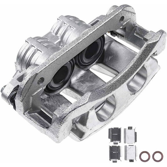 A-Premium Disc Brake Caliper Assembly with Bracket Compatible with Select Ford Models - For Mustang 2005 2006 2007 2008 2009 2010 2010 - Front Left Driver Side