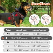 MASBRILL Reflective Dog Harness No Pull Dog Vest Harness With Handle, Breathable Padded Dog Chest Harness Adjustable for Small Medium Large Dog-Blue