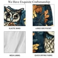 thumbnail image 4 of luoweisi Men's Beach Shorts Quick Dry Swim Trunks with Mesh Lining Cartoon Owl 2XL, 4 of 5